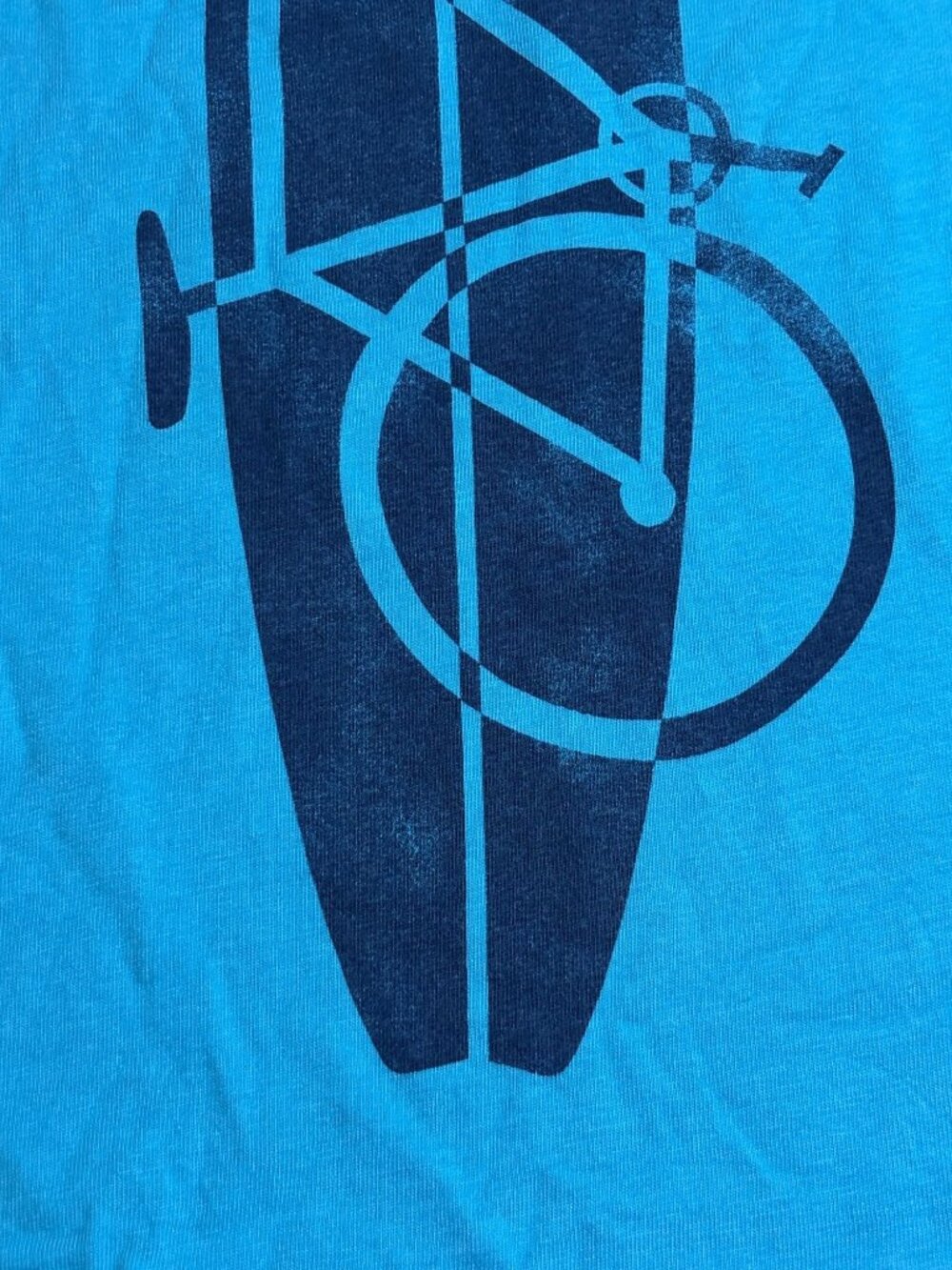 Blue Sleeveless Boys Shirt By Tea Collection With Surfboard & Bike Graphic Sz 8 - Picture 3 of 6